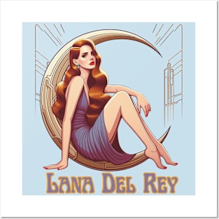 Lana Del Rey - Deco Moon Posters and Art